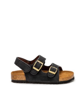 P1220B Αγορίστικο Ανατομικό Πέδιλο ZAK SHOES Μαύρο