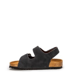 P1220B Αγορίστικο Ανατομικό Πέδιλο ZAK SHOES Μαύρο