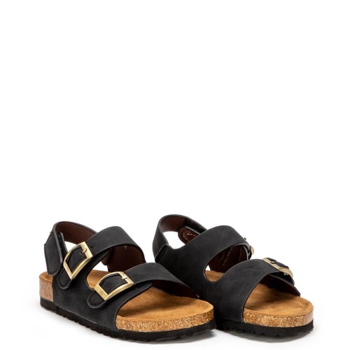 P1220B Αγορίστικο Ανατομικό Πέδιλο ZAK SHOES Μαύρο