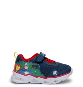 P1222BL Αγορίστικο Sneakers DISNEY AVENGERS Με Φωτάκια Μπλε
