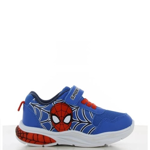 P1223BL Αγορίστικο Sneakers Με Φωτάκια LEOMIL SPIDERMAN Μπλε