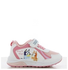 P1239W Κοριτσίστικο Sneakers LEOMIL BLUEY Με Φωτάκια Λευκό