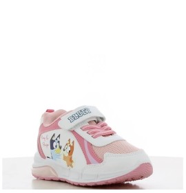P1239W Κοριτσίστικο Sneakers LEOMIL BLUEY Με Φωτάκια Λευκό