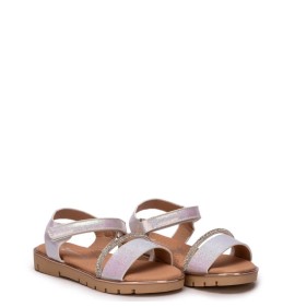 P1244W Κοριτσίστικο Ανατομικό Πέδιλο ZAK SHOES Λευκό Περλέ