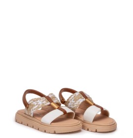 P1246W Κοριτσίστικο Ανατομικό Πέδιλο ZAK SHOES Λευκό
