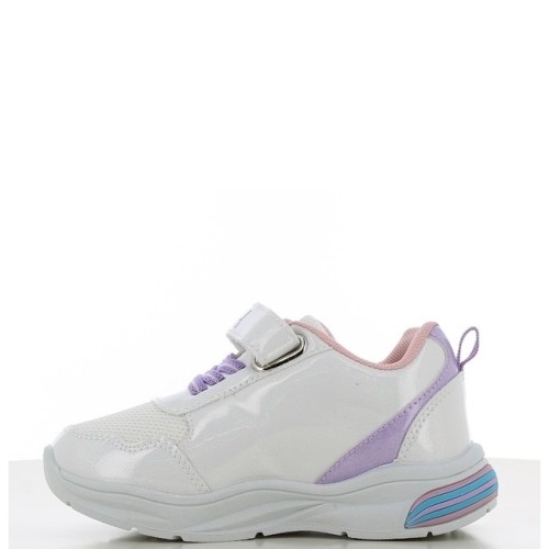 P1258W Κοριτσίστικο Sneakers LEOMIL LILO & STITCH Με Φωτάκια Λευκό