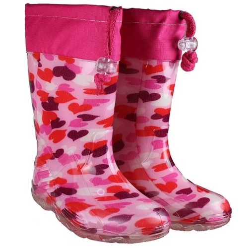P6585F Girl's Rainboots  With Fur SMART KIDS Fuchsia P6585F Girl's Rainboots  With Fur SMART KIDS Fuchsia