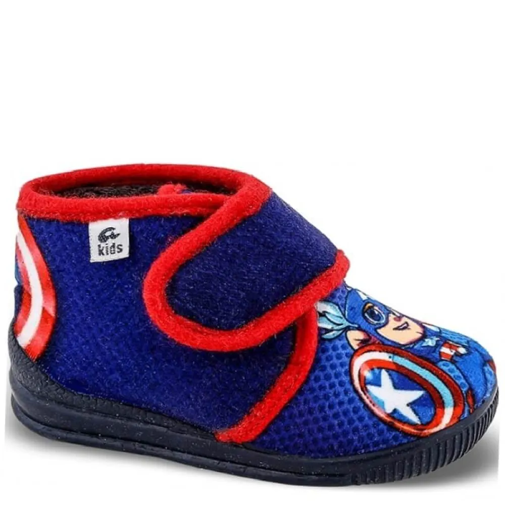 P6594BL Αγορίστικο Παντοφλάκι CAPTAIN AMERIKA SMART KIDS Μπλε P6594BL Αγορίστικο Παντοφλάκι CAPTAIN AMERIKA SMART KIDS Μπλε