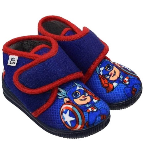 P6594BL Αγορίστικο  Παντοφλάκι CAPTAIN AMERIKA SMART KIDS Μπλε P6594BL Αγορίστικο  Παντοφλάκι CAPTAIN AMERIKA SMART KIDS Μπλε