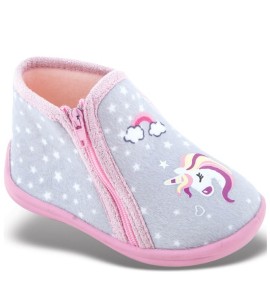 P6677GR Girl's Slippers FAME Grey P6677GR Girl's Slippers FAME Grey