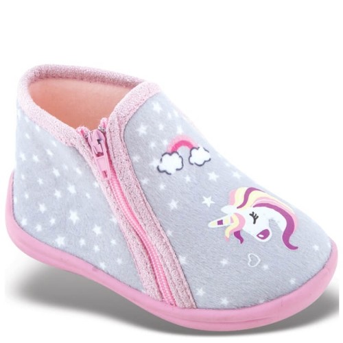 P6677GR Girl's Slippers FAME Grey P6677GR Girl's Slippers FAME Grey