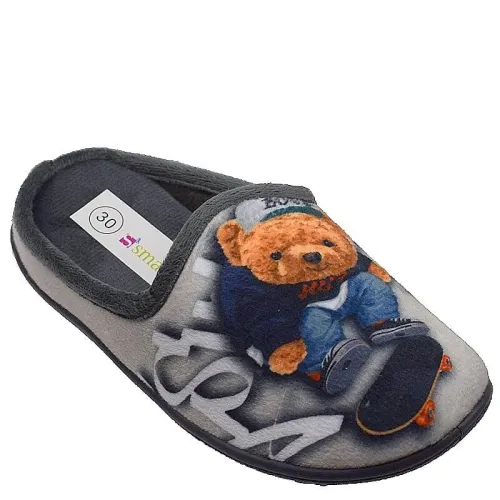 P6688GR Aγορίστικο Παντοφλάκι SMART KIDS Γκρι P6688GR Aγορίστικο Παντοφλάκι SMART KIDS Γκρι