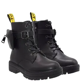 P6754B Κοριτσίστικο Μποτάκι SMART KIDS Μαύρο