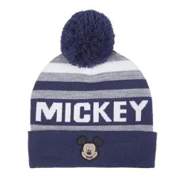 P6790BL Boy's Cap-Gloves-Scarf Set DISNEY MICKEY Blue 