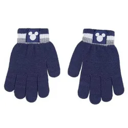 P6790BL Boy's Cap-Gloves-Scarf Set DISNEY MICKEY Blue 