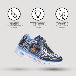 P6796BL Βoy's Sneakers With Lights DISNEY PAW PATROL Blue