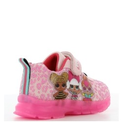 P6807P Girl's Sneakers With Lights DISNEY LOL Pink