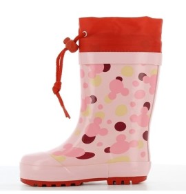 P6814P Κοριτσίστικο Γαλοτσάκι με Γούνα MINNIE Ροζ