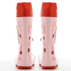 P6814P Girl's Rainboots With Fur MINNIE Pink