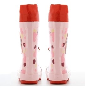 P6814P Κοριτσίστικο Γαλοτσάκι με Γούνα MINNIE Ροζ