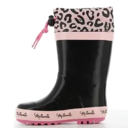 P6815B Κοριτσίστικο Γαλοτσάκι με Γούνα DISNEY MINNIE Μαύρο