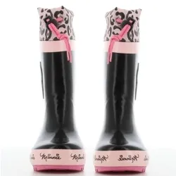 P6815B Κοριτσίστικο Γαλοτσάκι με Γούνα DISNEY MINNIE Μαύρο