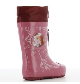 P6816BO Κοριτσίστικο   Γαλοτσάκι με Γούνα DISNEY FROZEN Μπορντό