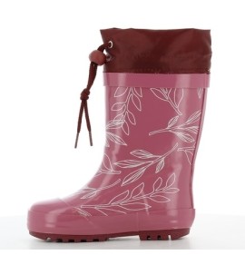 P6816BO Κοριτσίστικο   Γαλοτσάκι με Γούνα DISNEY FROZEN Μπορντό