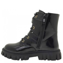 P6821B Girl's Boots SMART KIDS Black