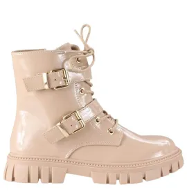 P6821BE Κοριτσίστικο Μποτάκι SMART KIDS Μπεζ