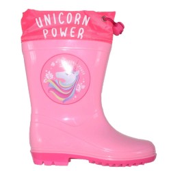 P6829P Girl's Rainboots DISNEY Unicorn Pink