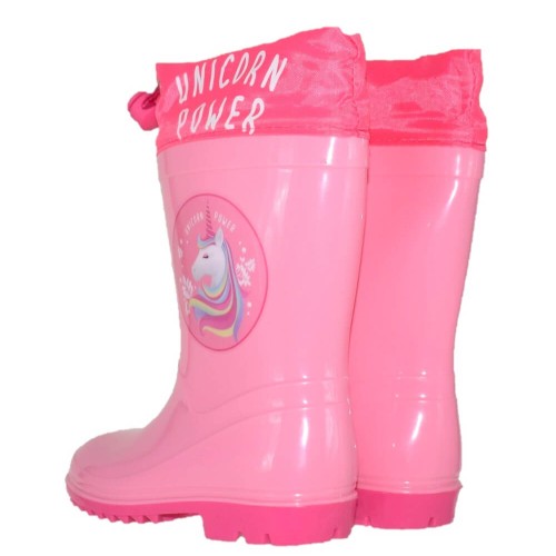 P6829P Girl's Rainboots DISNEY Unicorn Pink P6829P Girl's Rainboots DISNEY Unicorn Pink