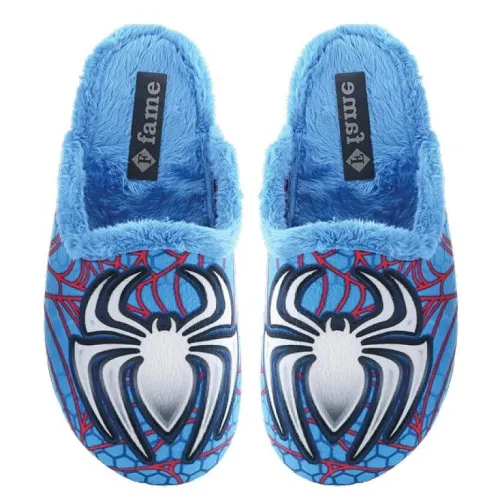 P6837LB Boy's Slippers SPIDERMAN FAME Light Blue