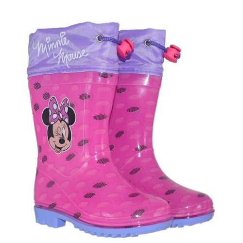 P6898F Girl's Rainboots DISNEY MINNIE MOUSE Fuchsia P6898F Girl's Rainboots DISNEY MINNIE MOUSE Fuchsia