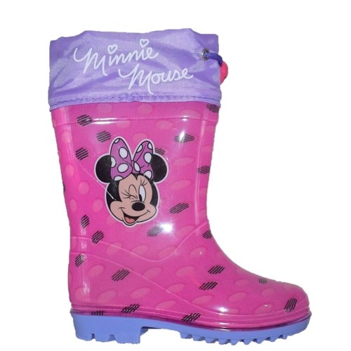P6898F Girl's Rainboots DISNEY MINNIE MOUSE Fuchsia P6898F Girl's Rainboots DISNEY MINNIE MOUSE Fuchsia