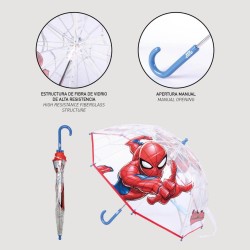 P6907R Boy's Umbrella DISNEY Spiderman Red