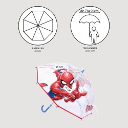 P6907R Αγορίστικη Ομπρέλα DISNEY Spiderman Κόκκινο