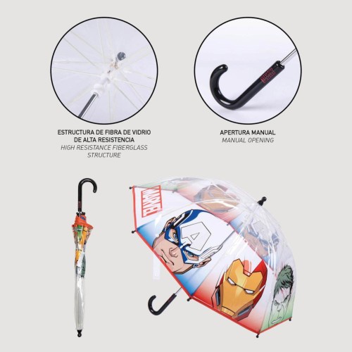 P6908BL Αγορίστικη Ομπρέλα DISNEY AVENGERS Μπλε