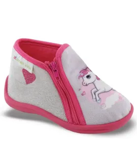 P6917GR Κοριτσίστικο Παντοφλάκι SMART KIDS Γκρι