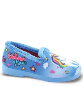 P6921LB Κοριτσίστικο  Παντοφλάκι Unicorn SMART KIDS Σιέλ