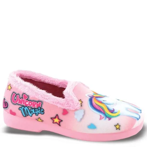 P6883P Girl's Slippers Unicorn SMART KIDS Pink