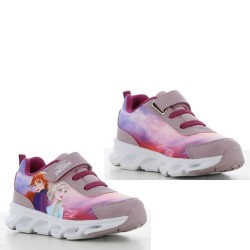 P6942L Κοριτσίστικο Sneakers με φωτάκια FROZEN Λιλά