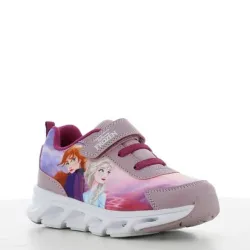 P6942L Κοριτσίστικο Sneakers με φωτάκια DISNEY FROZEN Λιλά