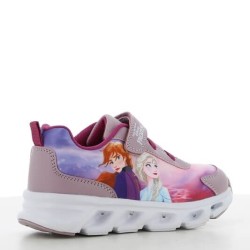 P6942L Κοριτσίστικο Sneakers με φωτάκια FROZEN Λιλά