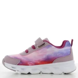 P6942L Κοριτσίστικο Sneakers με φωτάκια DISNEY FROZEN Λιλά