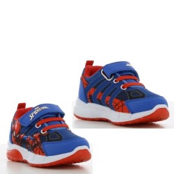 P6945BL Boy's Sneakers With Lights SPIDERMAN Blue