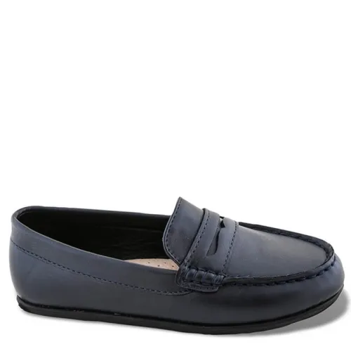 P6950BL Boy's Moccasins SMART KIDS Blue