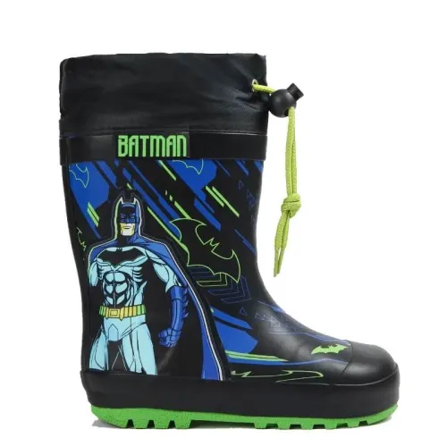 P6952B  Αγορίστικο Γαλοτσάκι Με Γούνα  BATMAN Μαύρο P6952B  Αγορίστικο Γαλοτσάκι Με Γούνα  BATMAN Μαύρο