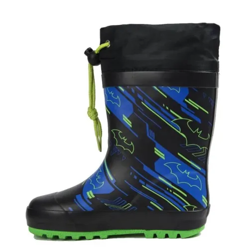 P6952B  Αγορίστικο Γαλοτσάκι Με Γούνα  BATMAN Μαύρο P6952B  Αγορίστικο Γαλοτσάκι Με Γούνα  BATMAN Μαύρο