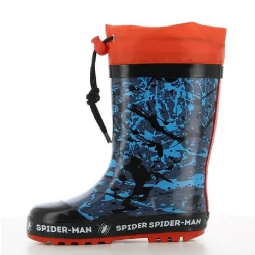 P6960BL Αγορίστικο Γαλοτσάκι Με Γούνα SPIDERMAN Μπλε